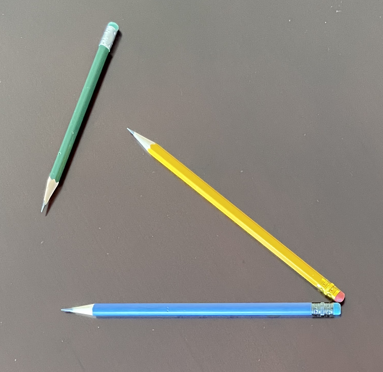 Subtracting blue from yellow gives green.